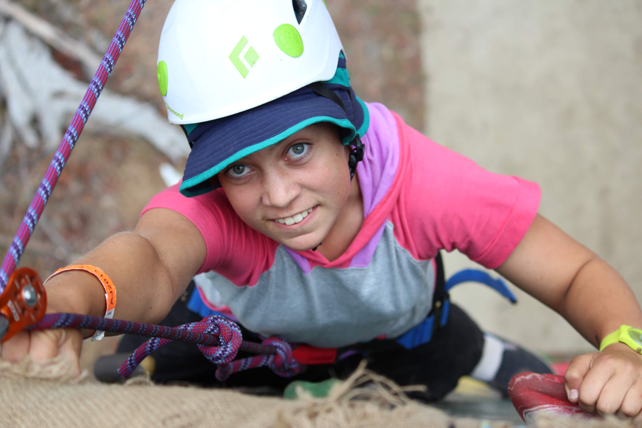 Child Rock Climbing