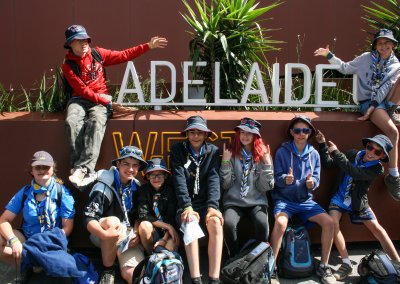 Scouts at AJ2019 Visiting Adelaide