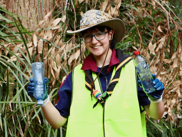 Scouts at Clean Up Australia Day